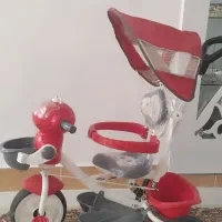 سه چرخه حمل کودک بیبی لند طرح فضانورد|دوچرخه، اسکیت، اسکوتر|مشهد, سرافرازان|دیوار