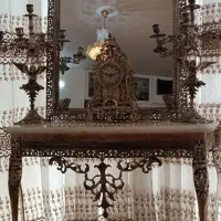 اینه وشمعدان برنزی|صنایع دستی و سایر لوازم تزئینی|اصفهان, شهرک مهدیه|دیوار