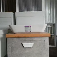 روشویی کابینتی زدآب‌پی‌وی‌سی|لوازم سرویس بهداشتی|قم, بوستان جوان|دیوار