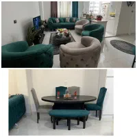 مبل راحتی  ۷ نفره + میزجلومبلی + میزنهارخوری۶ نفره