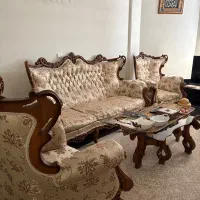 مبلمان ۹ نفره با میز همراه با میز نهارخوری ۸ نفره|حراج|تهران, صادقیه|دیوار