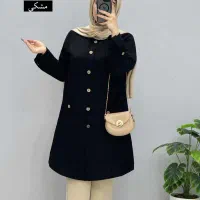 مانتو دو‌جیب کد ALWE7 کتونی بازار امین