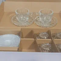 سرویس غذا خوری 33پارچه استکان لیوان بلوریجات