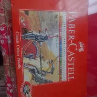 مداد رنگی فابر کاستل و تخته طراحی و تخته شاسی