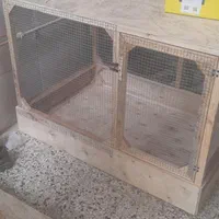 قفس چوبی مرغ و خروس یا پرنده