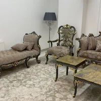 مبل سلطنتی زیرقیمت نونوتاریخ خریدامروز۶/۲۶بافاکتور|مبلمان خانگی و میز عسلی|شیراز, صاحب الزمان|دیوار
