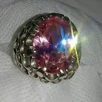 انگشتر نقره فدیوم الماس یا اسپینل برمه ۱۵قیراطی