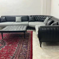 فروش مبل L شرکتی در حد نو نصف فیمت|مبلمان خانگی و میز عسلی|تهران, امجدیه (خاقانی)|دیوار