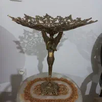 شیرینی خوری برنز پایه دار