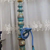 قلیون نقاشی شده قاجاری|کلکسیون اشیاء عتیقه|یزد, |دیوار