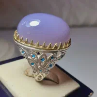 انگشتر های ناب نگین معدنی اصل با رنگ کاملا طبیعی