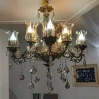 لوستر برنز ۸ شاخه درحد نو