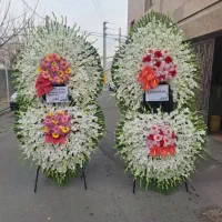 تاج گل درباری تبریک و ختمی در بازار گل امام رضا|گل و گیاه طبیعی|ری, بازار گل خاوران|دیوار