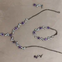 نیم ست تیتانیوم. گردنبند تکی