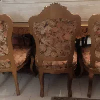 میز ناهارخوری استیل کلاسیک طلایی بدون مبل ها|میز و صندلی غذاخوری|تهران, دروازه شمیران|دیوار