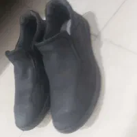 کفش چرم مشکی در حدنو