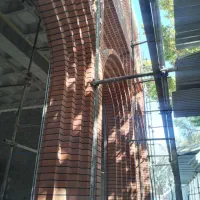 اجرای نما سنتی پلاک ونسوز قزاقی شومینه باربیکیو