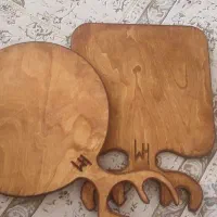 تخته سرو چوبی طرح شاخ گوزن