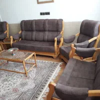 مبل ۷ نفره طرح آمریکایی چوب راش گرجستان|مبلمان خانگی و میز عسلی|ازنا, |دیوار