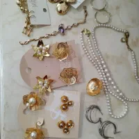 گوشواره های رنگ ثابت فشن دانتل