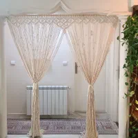 بافت انواع پرده مکرومه بافی|پرده، رانر، رومیزی|تهران, شمسآباد|دیوار