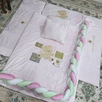رو تختی ۷ تیکه نوزاد و کودک گارد دار کاملا نو