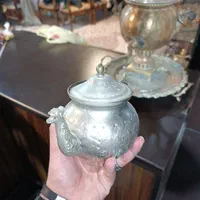 قوری ورشو قدیمی نقره کاری