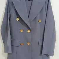 کت شلوار طوسی ساده