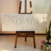 تابلو برجسته با طرح شکوفه و ریسه بهشتی/ ۱۴۰ در ۵۰