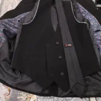 کت شلوار کرپ مردانه مشکی