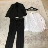 کت و شلوار مشکی درحدنو باکاور کاملاسالم ومرتب