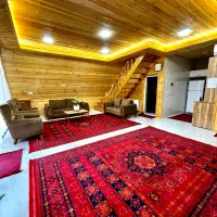 کلبه سویسی ۱۴۰متر بنا ۲خواب جاده اسالم به خلخال