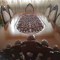میز نهارخوری منبت شده ۸ تا ۱۰ نفره
