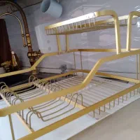 نظم دهنده ظروف دوطبقه،آلومینیومی  سبک رنگ ثابت