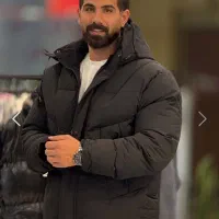 کاپشن برزنت  رنگ مشکی کاملا نو