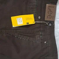 شلوار کبریتی مردانه رنگ قهوه ایی سوخته برند Lee