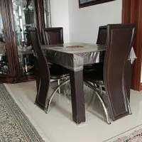 میز نهارخوری ۴نفره|میز و صندلی غذاخوری|آمل, |دیوار