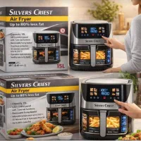 سرخ کن دو المنت 15 لیتری جلو شفاف سیلورکرست