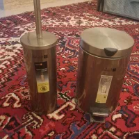 سطل و فرچه استیل سرویس بهداشتی