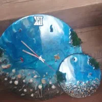 ساعت و تابلو رزینی|ساعت دیواری و تزئینی|مشهد, شهرک مهرگان|دیوار