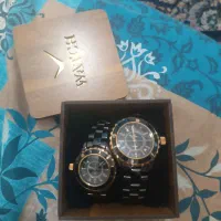 ساعت ست مشکی.طلایی