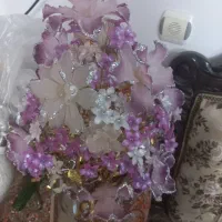 گلدان گل کریستال|گل مصنوعی|بندر انزلی, لیچارگی حسن رود|دیوار