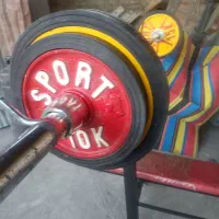 هارتل با تخت مخصوص و  6 وزنه 15 و 2 وزنه 10 کیلویی|تجهیزات ورزشی|لواسان, |دیوار