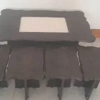 میز عسلی چوبی با طراحی خیلی زیبا
