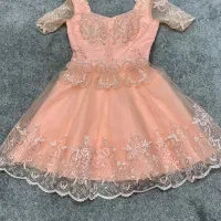 پیرهن مجلسی فوق العاده شکیل و پر کار   کاملا نو