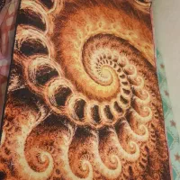 فرش فانتزی تمیزوسالم رنگ روشن آتشی