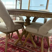 سرویس مبل و ناهارخوری چوب|مبلمان خانگی و میز عسلی|سیرجان, |دیوار