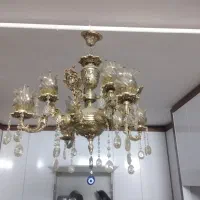 لوستر برنجی|لوستر و چراغ آویز|بیرجند, |دیوار