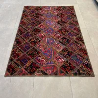 فرش دستباف (بساک)انواع کلاژ و چهل تیکه زیبا|فرش|مشکیندشت, |دیوار