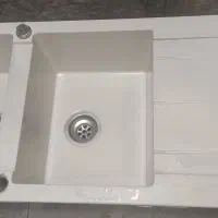 سینک گرانیتی سفید رنگ